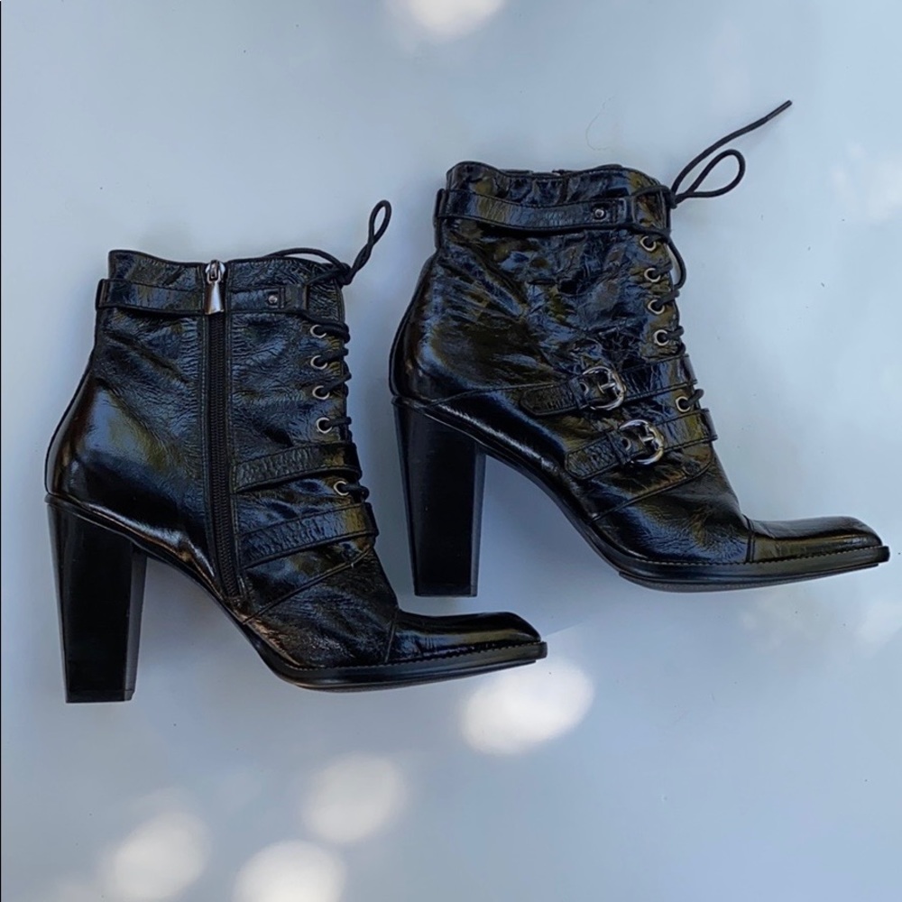 Linea Paolo Black Leather Boots